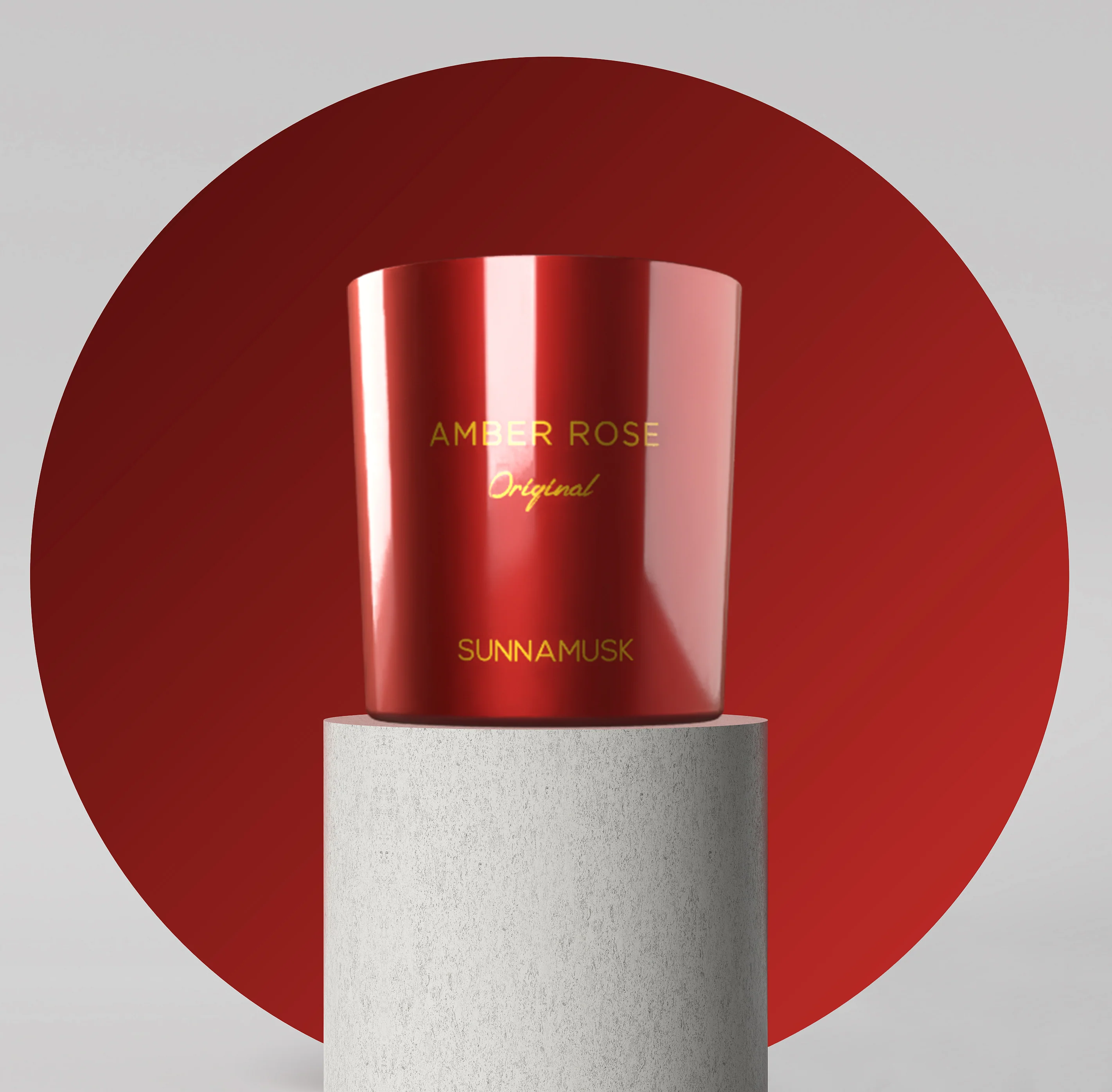 Amber Rose Scented Candle - Image 3